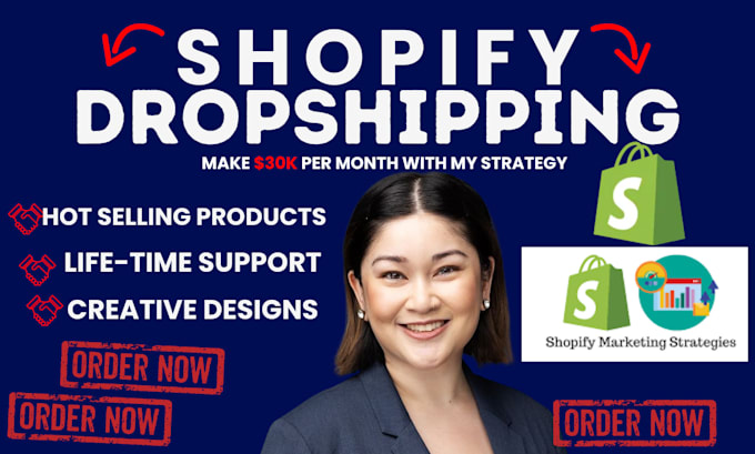 Gig Preview - Setup high converting shopify dropshipping website or store, shopify redesign