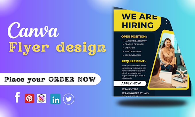 Bestseller - design professional flyers for your event or business with canva