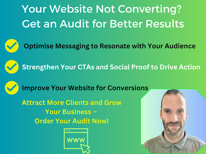 Gig Preview - Audit your website to boost conversions and connect with your audience