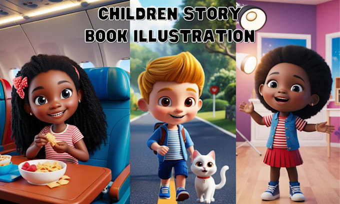 Gig Preview - Draw illustrations for children book