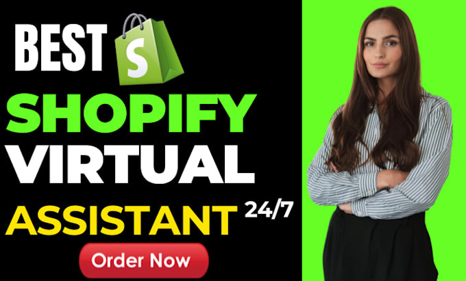 Gig Preview - Be your exclusive shopify virtual assistant manager social m marketing manager