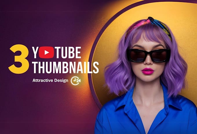 Gig Preview - Eye catching youtube thumbnails to boost your clicks