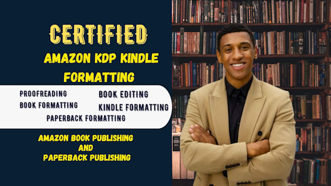 Gig Preview - Book publishing for amazon KDP book publishing, book formatting for book publish