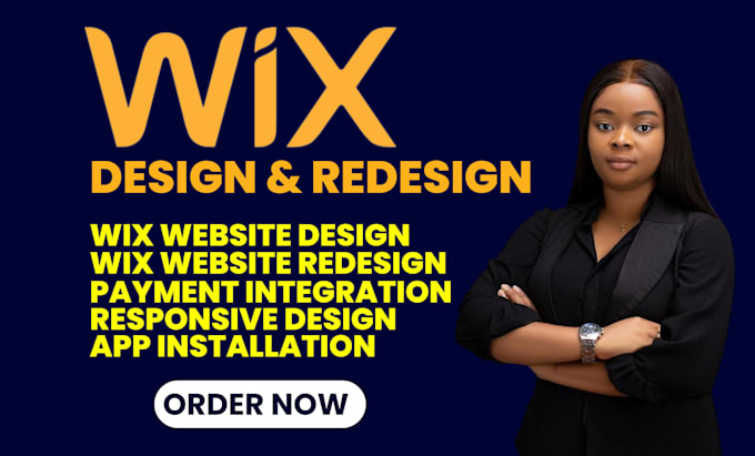 Gig Preview - Build wix website design wix site redesign wix store design wix builder