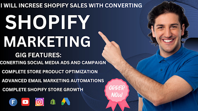 Gig Preview - Do shopify marketing and promotion for your website