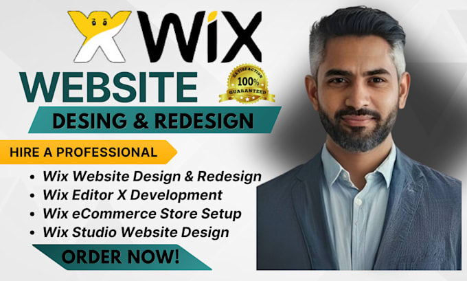 Gig Preview - Wix website design wix redesign website editor x wix ecommerce store wix studio