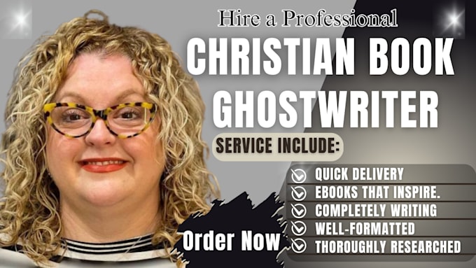 Gig Preview - Be you christian book ghostwriter, christian ebook writer, christian book editor