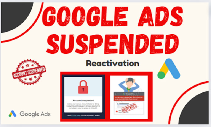 Gig Preview - Fix google ads account suspension, policy error, business policy,ads disa