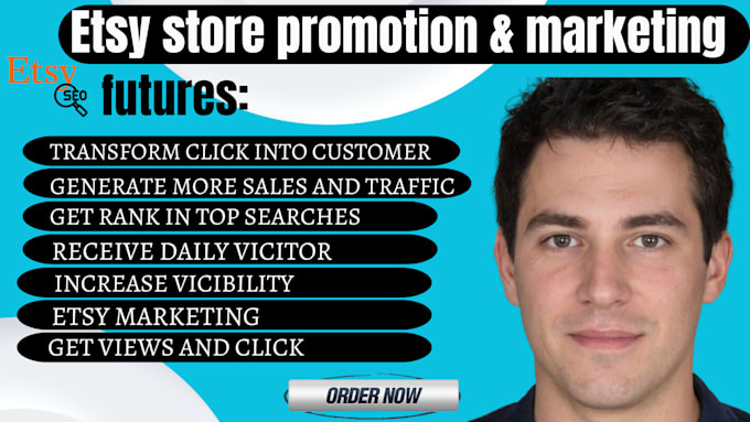 Gig Preview - Do etsy shop promotion, etsy marketing to bost etsy sales, traffic and SEO