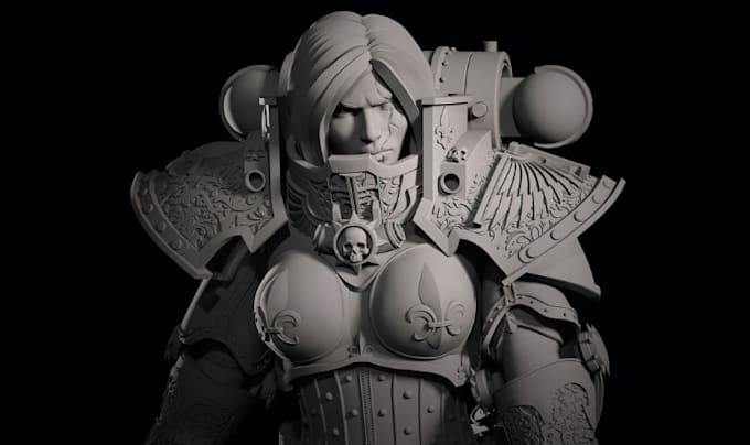 Gig Preview - Sculpt 3d model, dnd miniature,3d toy, warhammer,3d doll in 3d printing stl file