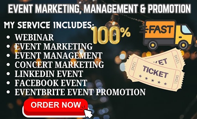 Gig Preview - Do successfully event promotion, webinar promotion