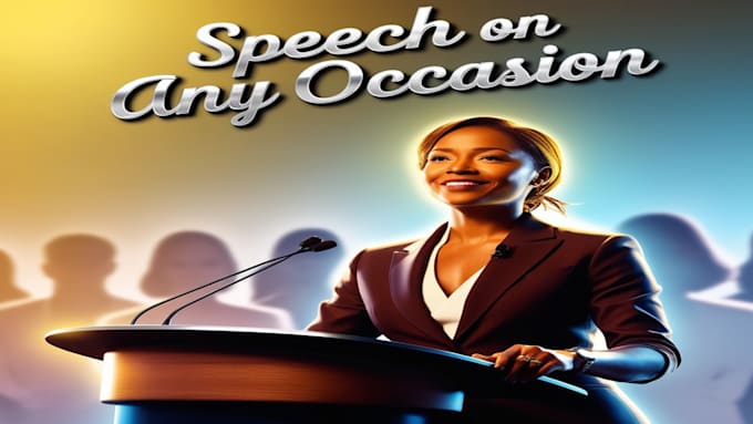 Gig Preview - Write a professional and captivating speech for any occasion