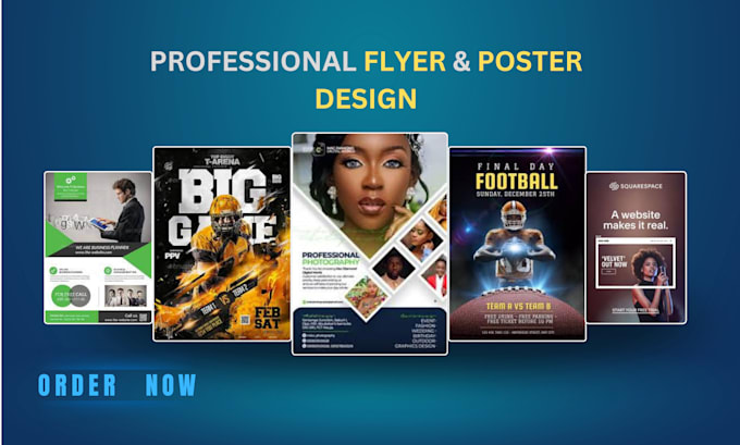 Gig Preview - Design digital business flyer pamphlet brochure leaflet booklet create poster