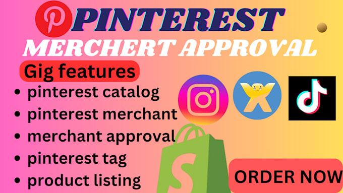 Gig Preview - Fix pinterest merchant approval issues optimize catalogs conversion tags issue