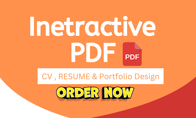 Gig Preview - Design an interactive resume, CV maker, cover letter and portfolio on PDF