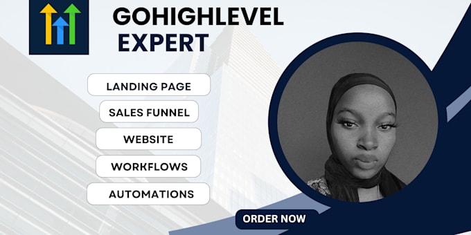 Gig Preview - Set up gohighlevel workflow automation, ghl website, funnels, landing page