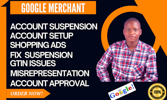 Gig Preview - Fix or approve google merchant center account and products