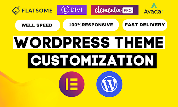 Bestseller - design wordpress website by elementor pro divi flatsome and avada theme