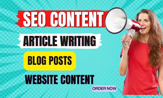 Gig Preview - Be your SEO article writer, content writer for website