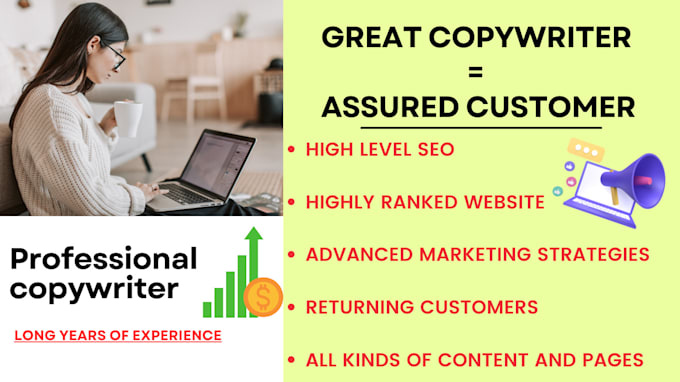 Gig Preview - Provide winning copywriting and marketing for your business