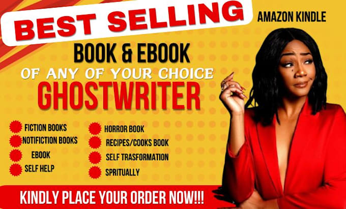 Gig Preview - Ghostwrite 30k words ebook as ghostwriter, nonfiction ebook writer amazon kindle