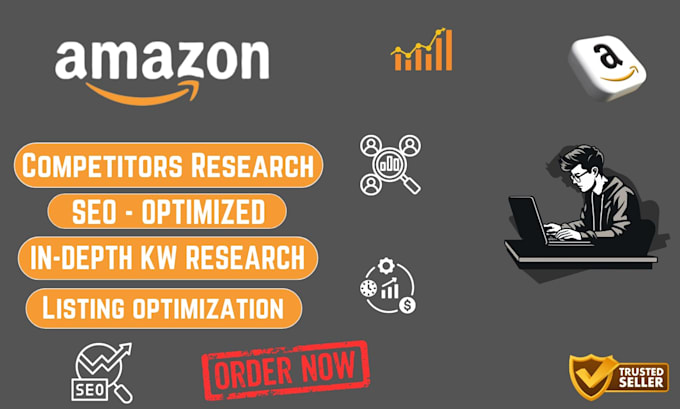 Gig Preview - Provide indepth amazon competitor analysis and optimize your listings