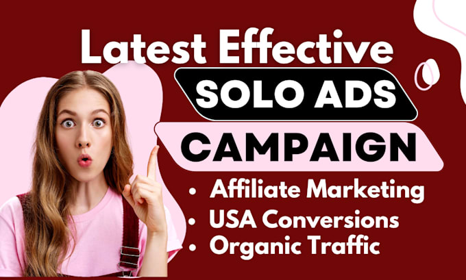 Gig Preview - Boost USA solo ads campaign klaviyo affiliate link promotion