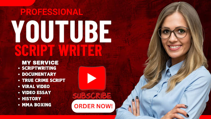 Gig Preview - Write youtube script on documentary, history, mma,boxing,ufc, video scriptwriter