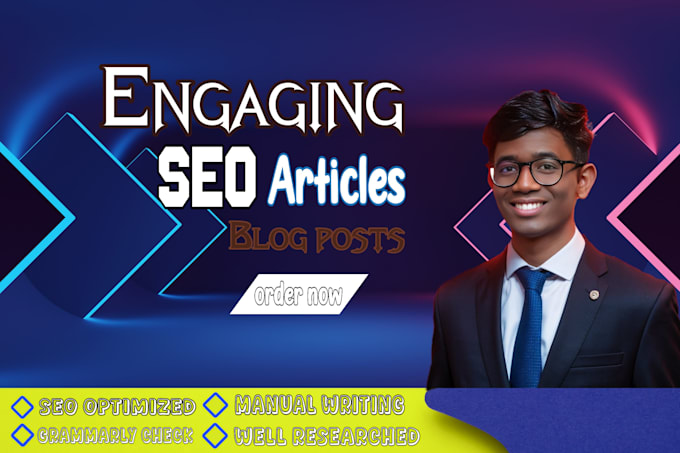 Gig Preview - Write engaging SEO articles that rank