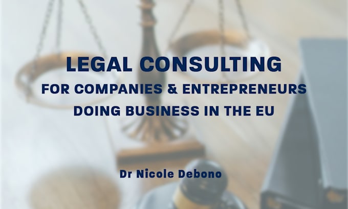 Gig Preview - Be your business legal consultant and advisor