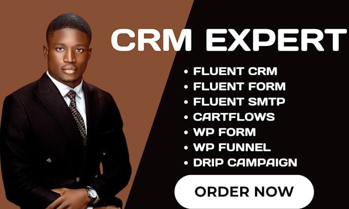 Gig Preview - Setup fluent crm forms wp funnels cartflows gravity forms wpforms drip campaign