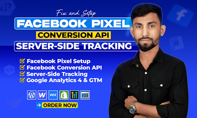 Gig Preview - Setup facebook pixel conversion API and ga4 server side tracking with GTM