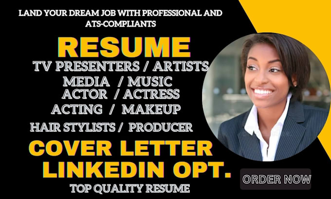 Gig Preview - Craft actor, hair stylist, music, film producer, song writer, director resume