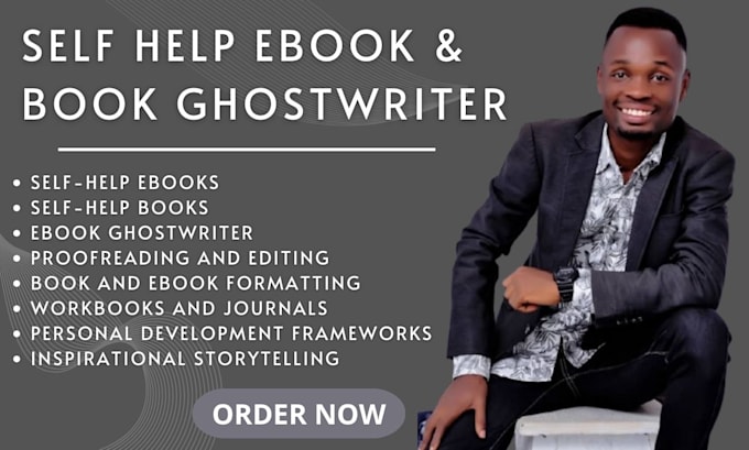 Gig Preview - Ebook writer self help ebook ghostwriter self help book formatting ghostwriting