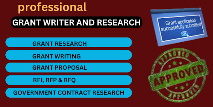 Gig Preview - Assist with grant research and proposal writing