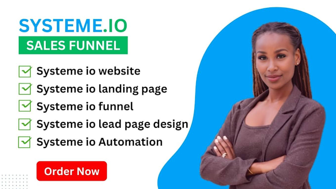 Gig Preview - Expert systeme io landing page systeme io website automation systeme io funnel