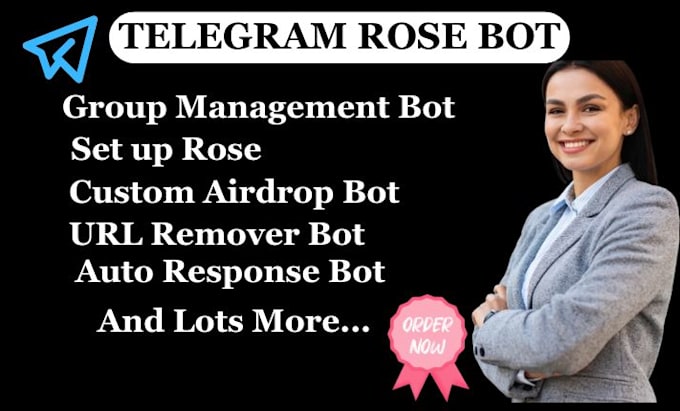 Gig Preview - Set up telegram rose bot, custom gaming, nft crypto or anime telegram community