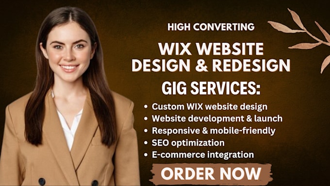 Gig Preview - Redesign wix website, clone wix website template or build squarespace website