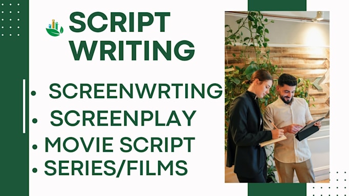 Gig Preview - Write movie scripts, screenplay, feature film script, screenwriting