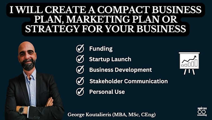 Gig Preview - Create a compact business or marketing plan or strategy for your business