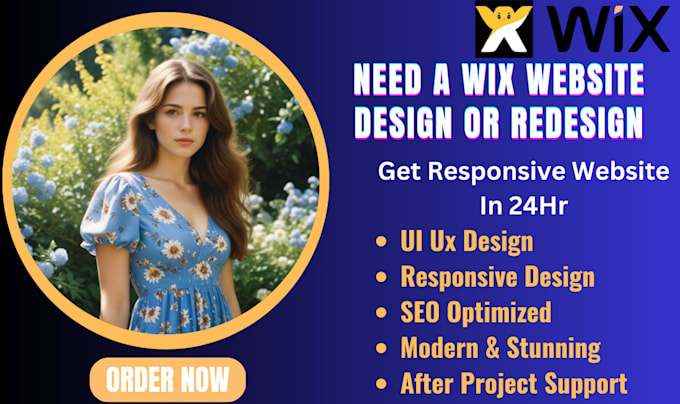 Gig Preview - Do wix website redesign, wix website design, redesign wix website