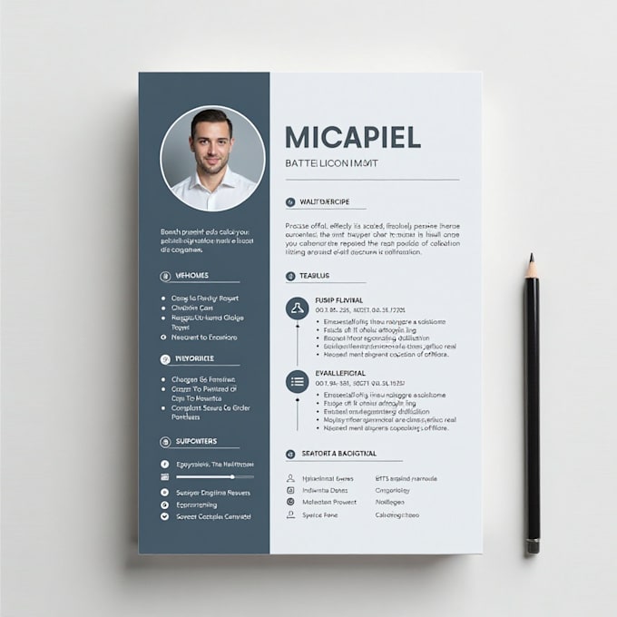 Gig Preview - Design interactive CV, resume or portfolio on pdf in 1hr