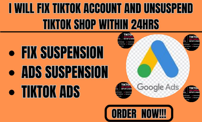 Gig Preview - Fix tiktok account and unsuspend tiktok shop within 24hrs