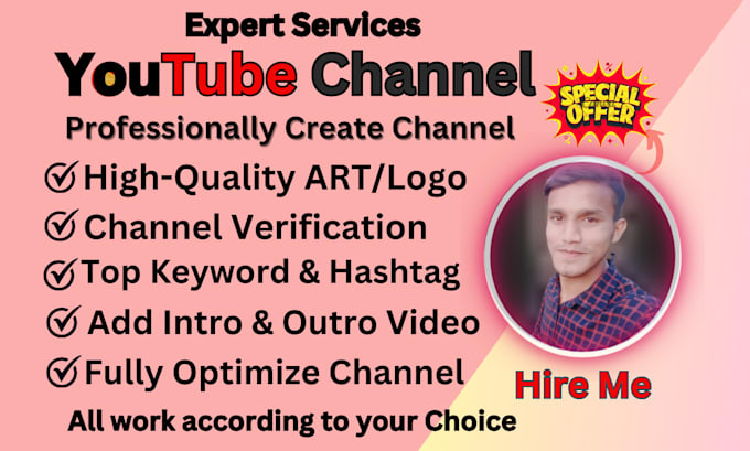 Bestseller - create and setup youtube channel with full optimization