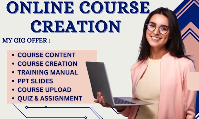 Gig Preview - Create online course online course content training manual e book book