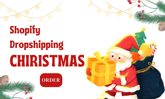 Gig Preview - Design christmas shopify dropshipping store, christmas store, ecommerce store