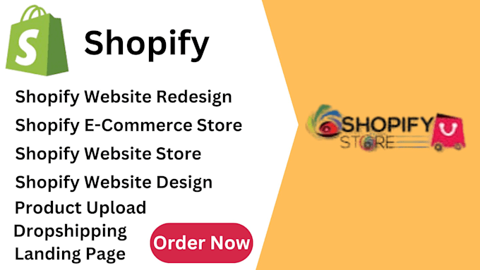 Bestseller - do shopify website design, create shopify store or website