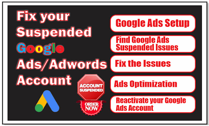 Gig Preview - Fix google ads suspension for all violations