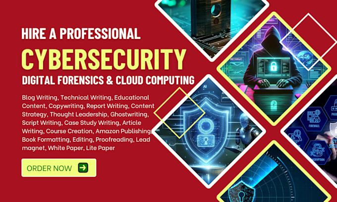 Gig Preview - Write your cybersecurity, digital forensic, ai, cloud computing ebooks