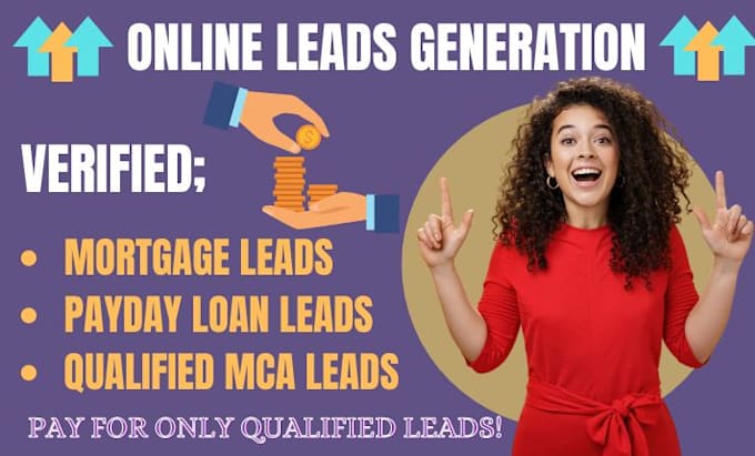 Gig Preview - Do quality mca leads generation, mortgage leads, business loan sales leads